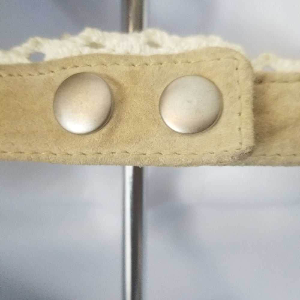 Wilson's Leather XL Suede Halter Top crochet trim - Picture 7 of 8